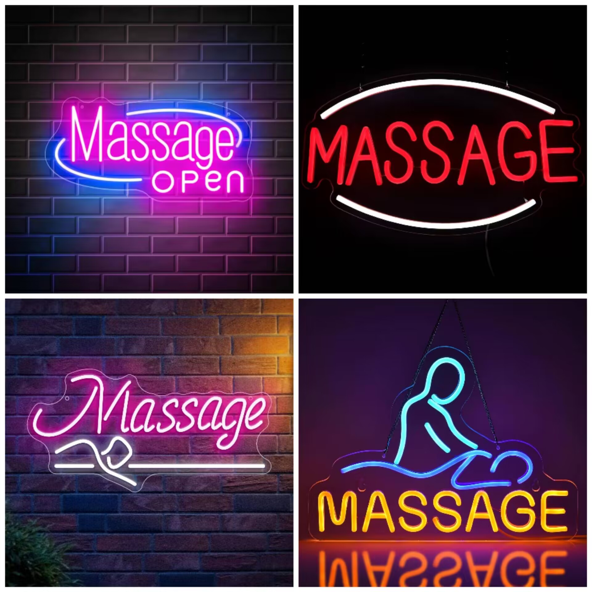 Spa Wellness Hotel - Massage Spa Open LED Neon Sign