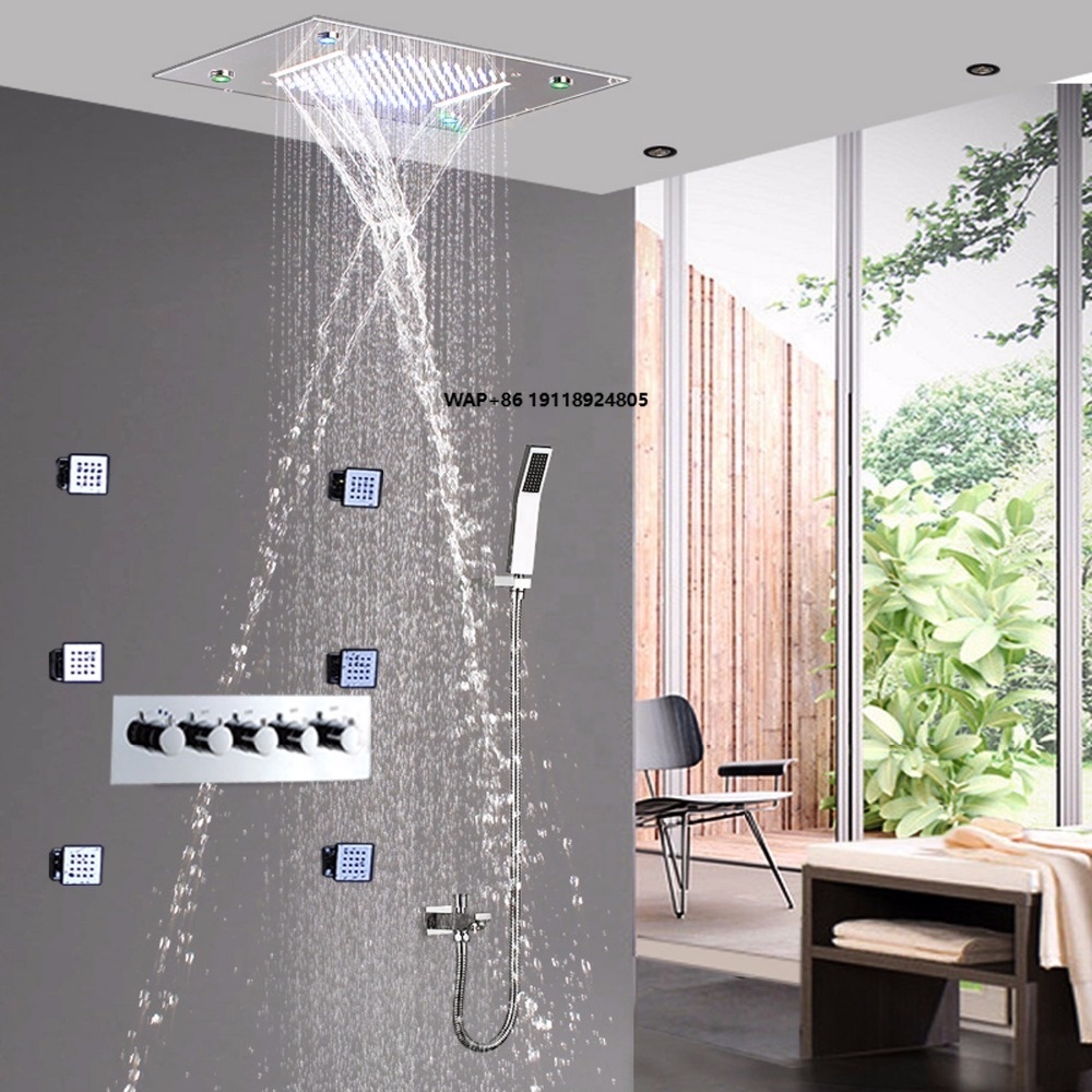 Spa & Wellness Jura Resort Centre De Loisirs Des Franches Montagnes - Brass Hot Cold Four Handle Shower