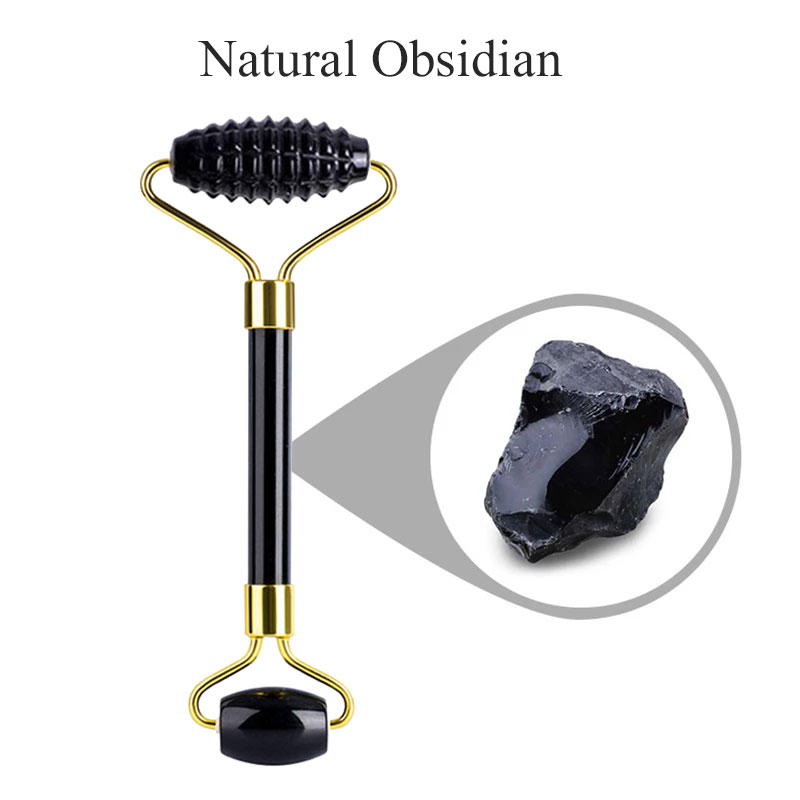 Natural Obsidian Face Massage  - огляд і ціна Jade Roller Stone