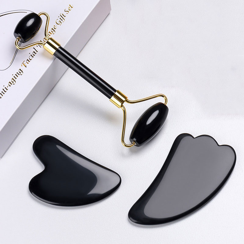 Natural Obsidian Face Massage  - огляд і ціна Jade Roller Stone