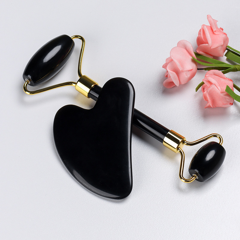 Natural Obsidian Face Massage  - огляд і ціна Jade Roller Stone
