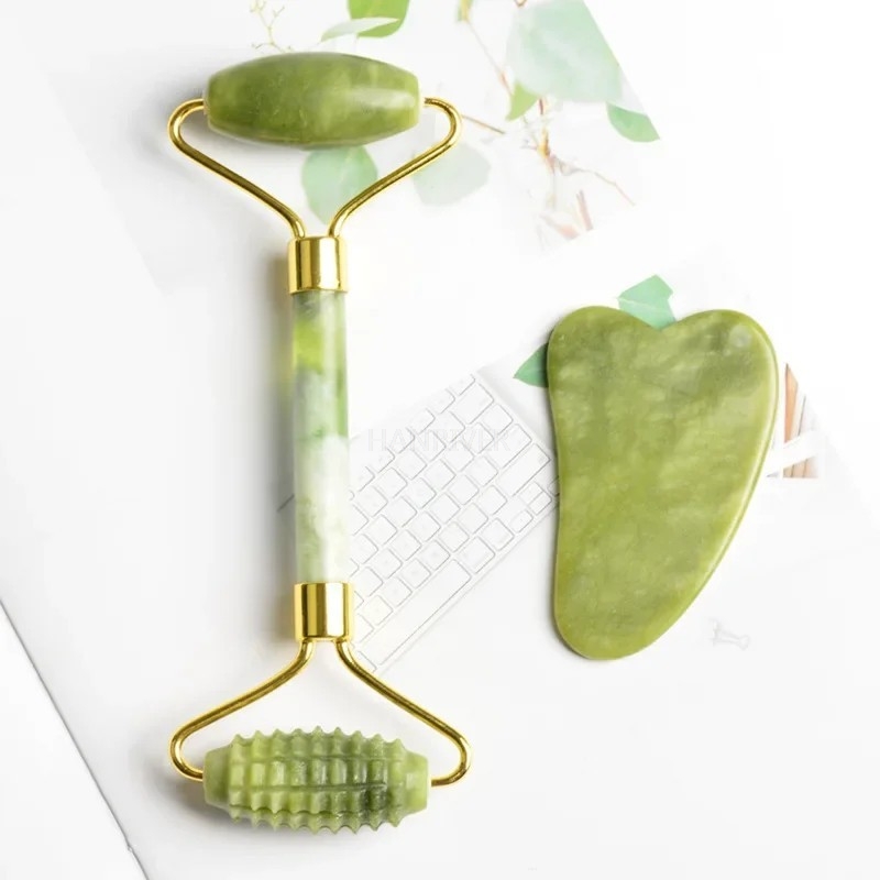 Facial Jade Massage Roller Set - огляд і ціна Jade Roller Stone