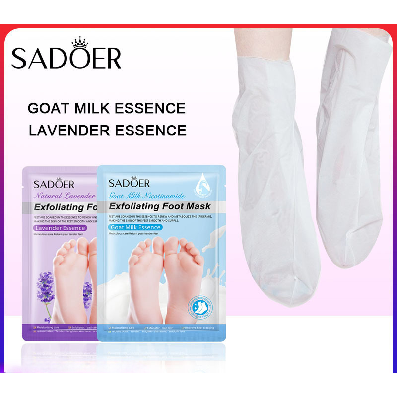 SADOER  Exfoliating Feet Mask  - огляд і ціна Foot Mask Peeling