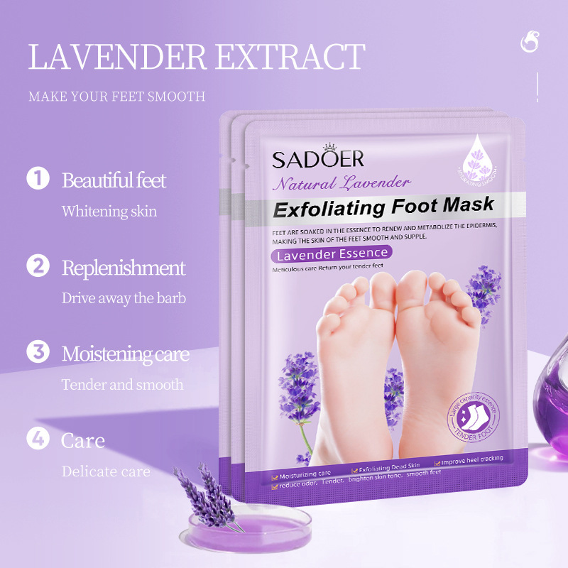 SADOER  Exfoliating Feet Mask  - огляд і ціна Foot Mask Peeling