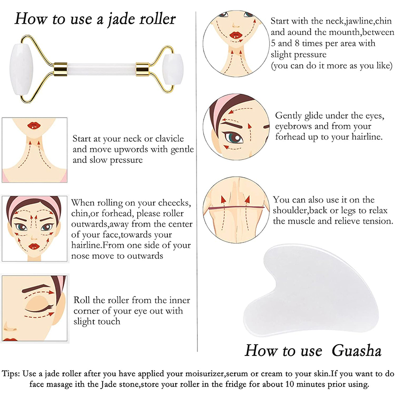 Natural Jade Roller Face Gua S - огляд і ціна Jade Roller Stone