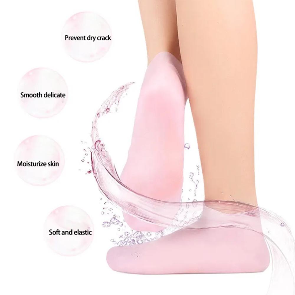 1Pair Silicone Foot Care Socks - огляд і ціна Foot Mask Peeling