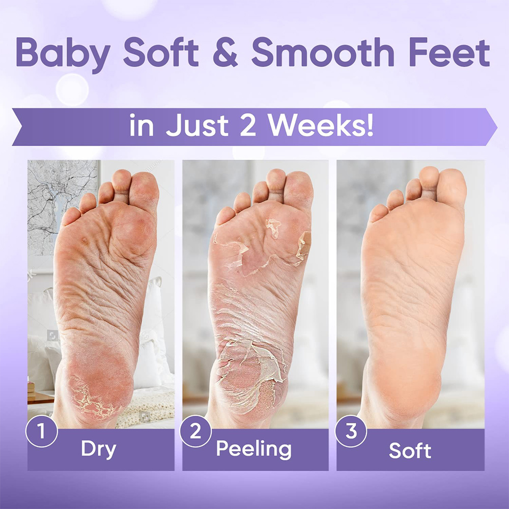 1-20Pair Exfoliating Feet Mask - огляд і ціна Foot Mask Peeling