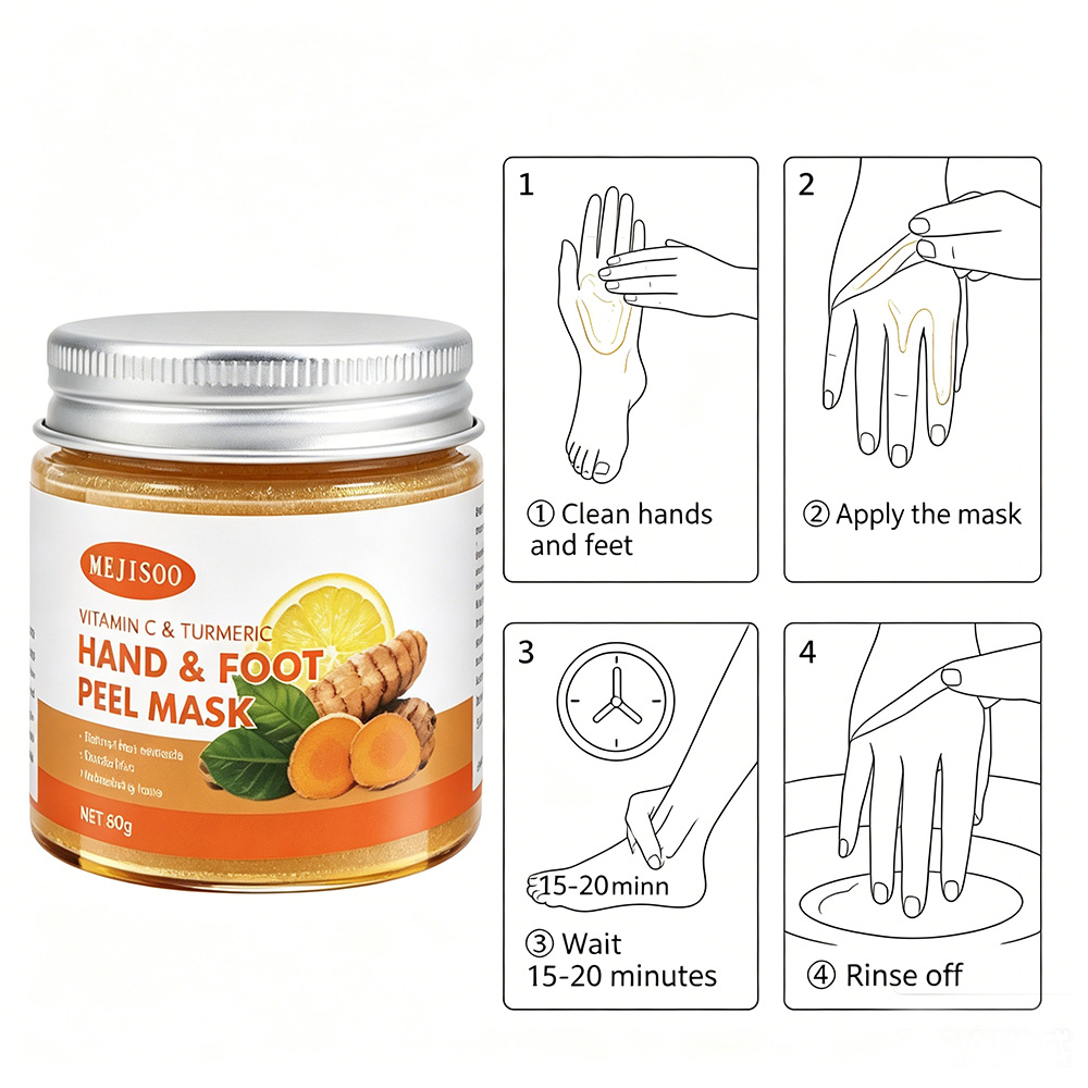 Vitamin C & Turmeric Hand & Fo - огляд і ціна Foot Mask Peeling