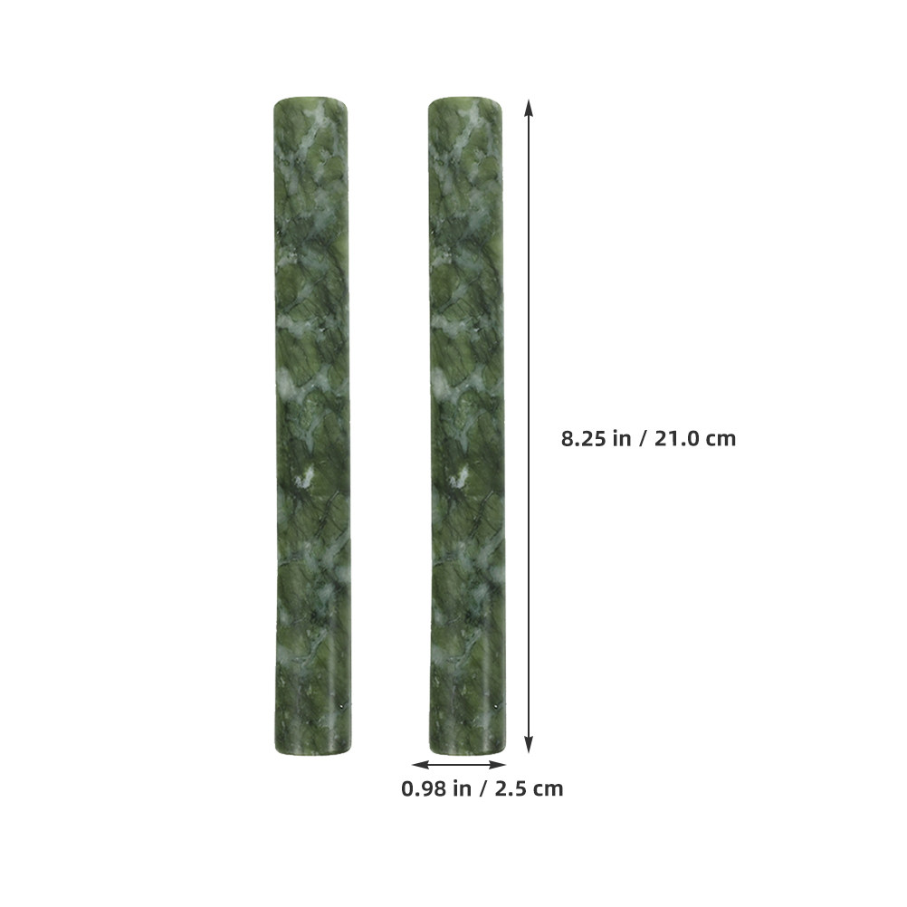 2Pcs Natural Stone Dough Rolle - огляд і ціна Jade Roller Stone