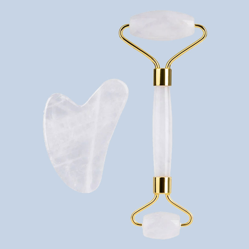 Natural White Crystal Face Mas - огляд і ціна Jade Roller Stone