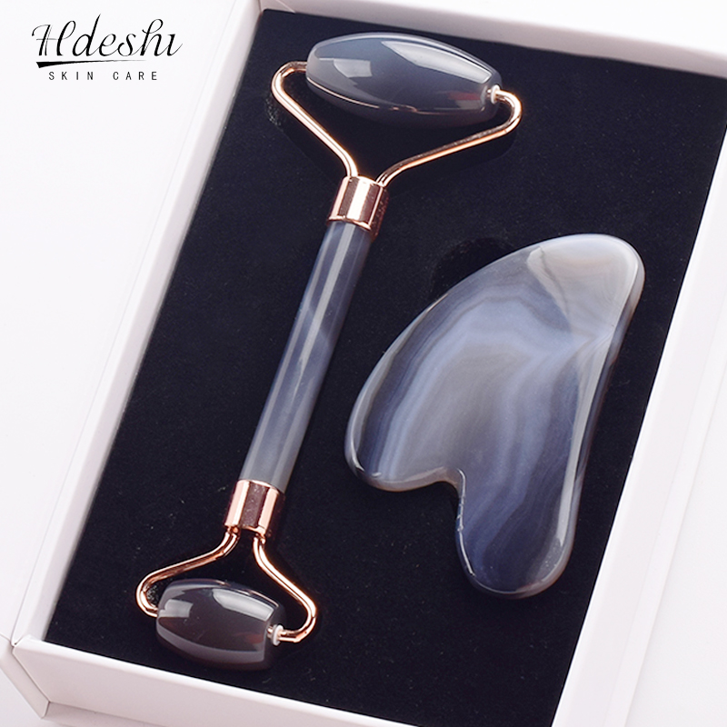 Grey agate Jade Roller Massage - огляд і ціна Jade Roller Stone