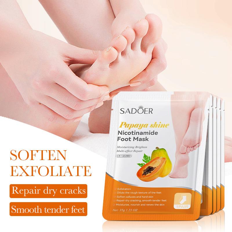 1 Pairs SADOER Fruits Foot Mas - огляд і ціна Foot Mask Peeling