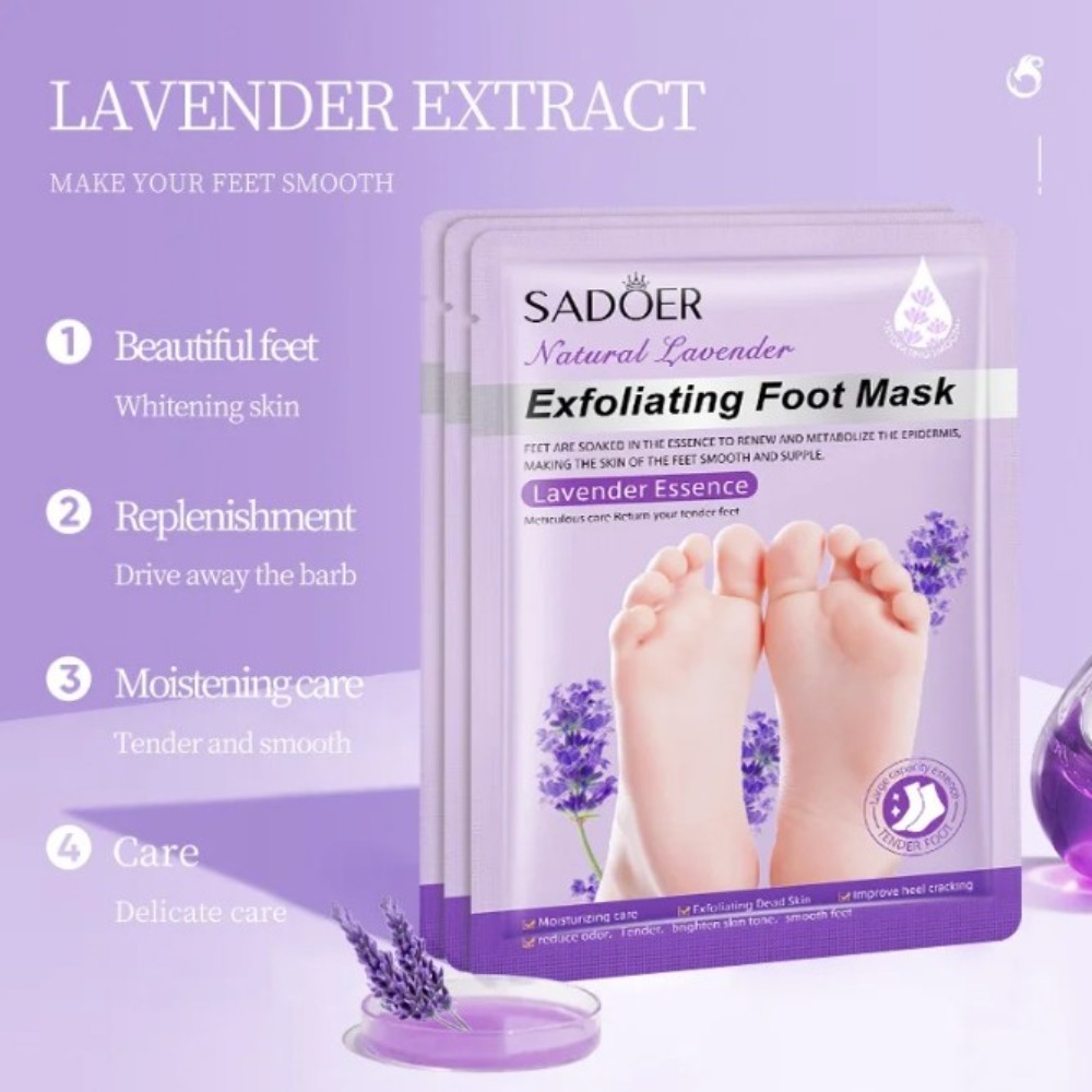 Milk Lavender Foot Mask Moistu - огляд і ціна Foot Mask Peeling
