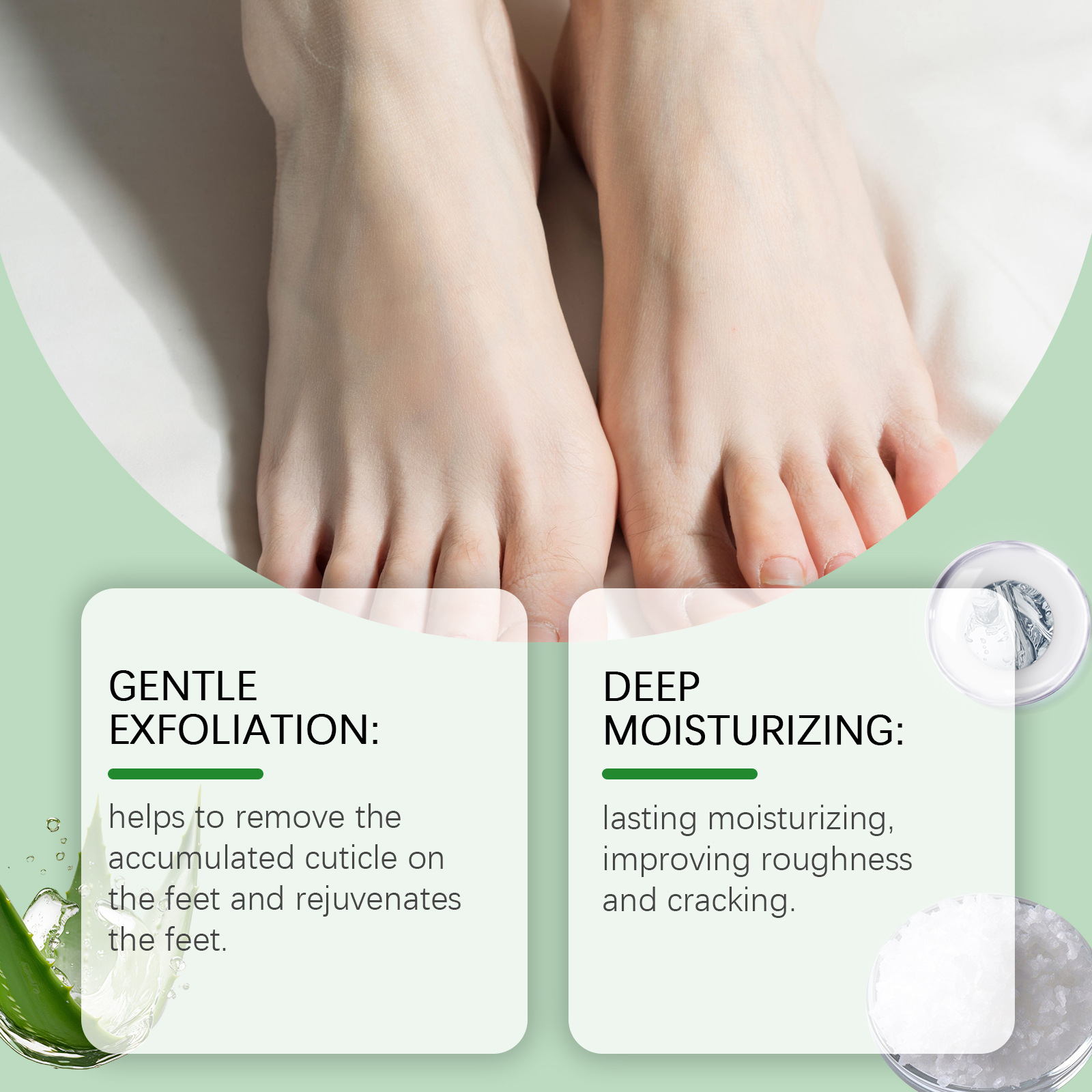 5PCS Coconut Foot Mask Peeling - огляд і ціна Foot Mask Peeling