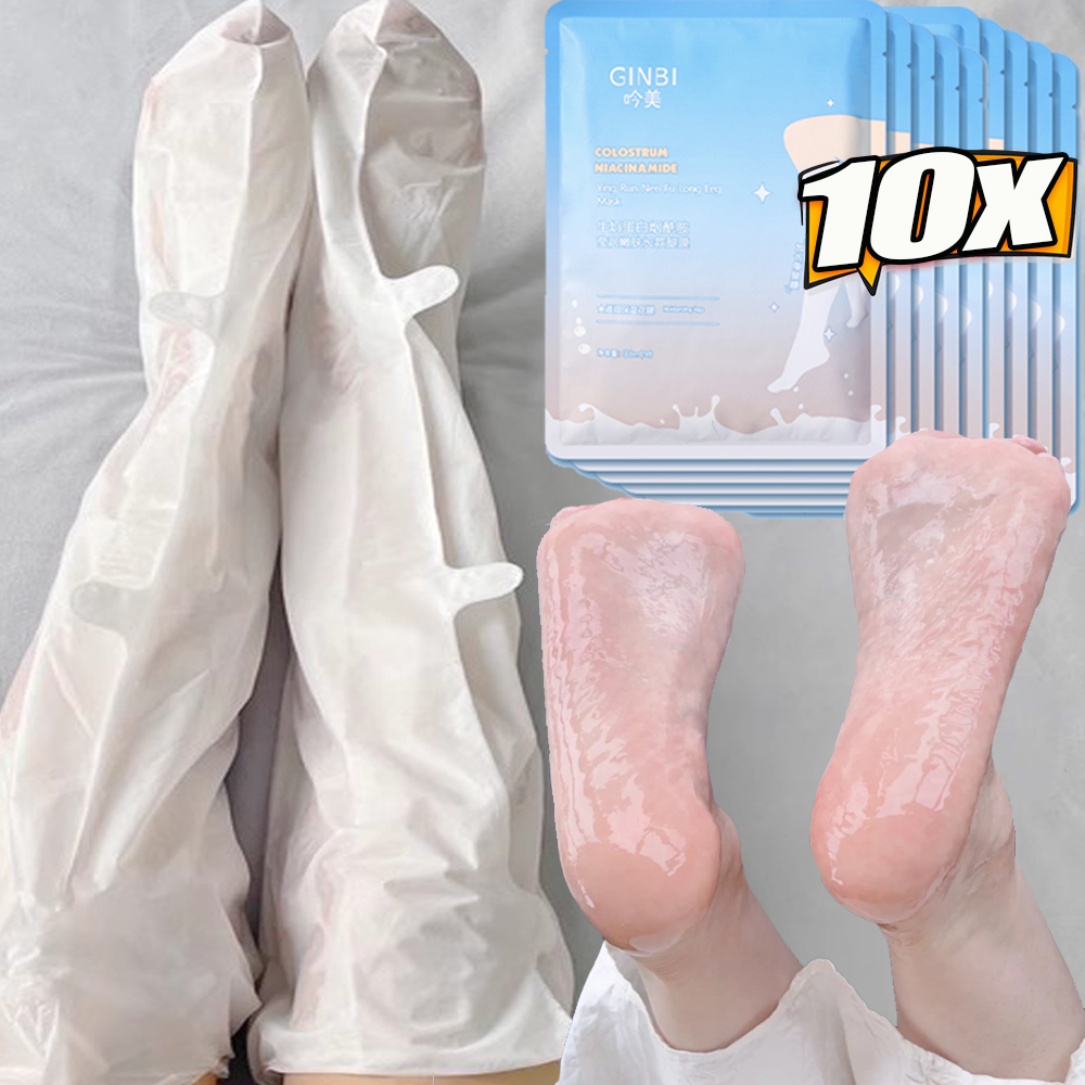 10pcs Milk Moisturizing Leg Fo - огляд і ціна Foot Mask Peeling